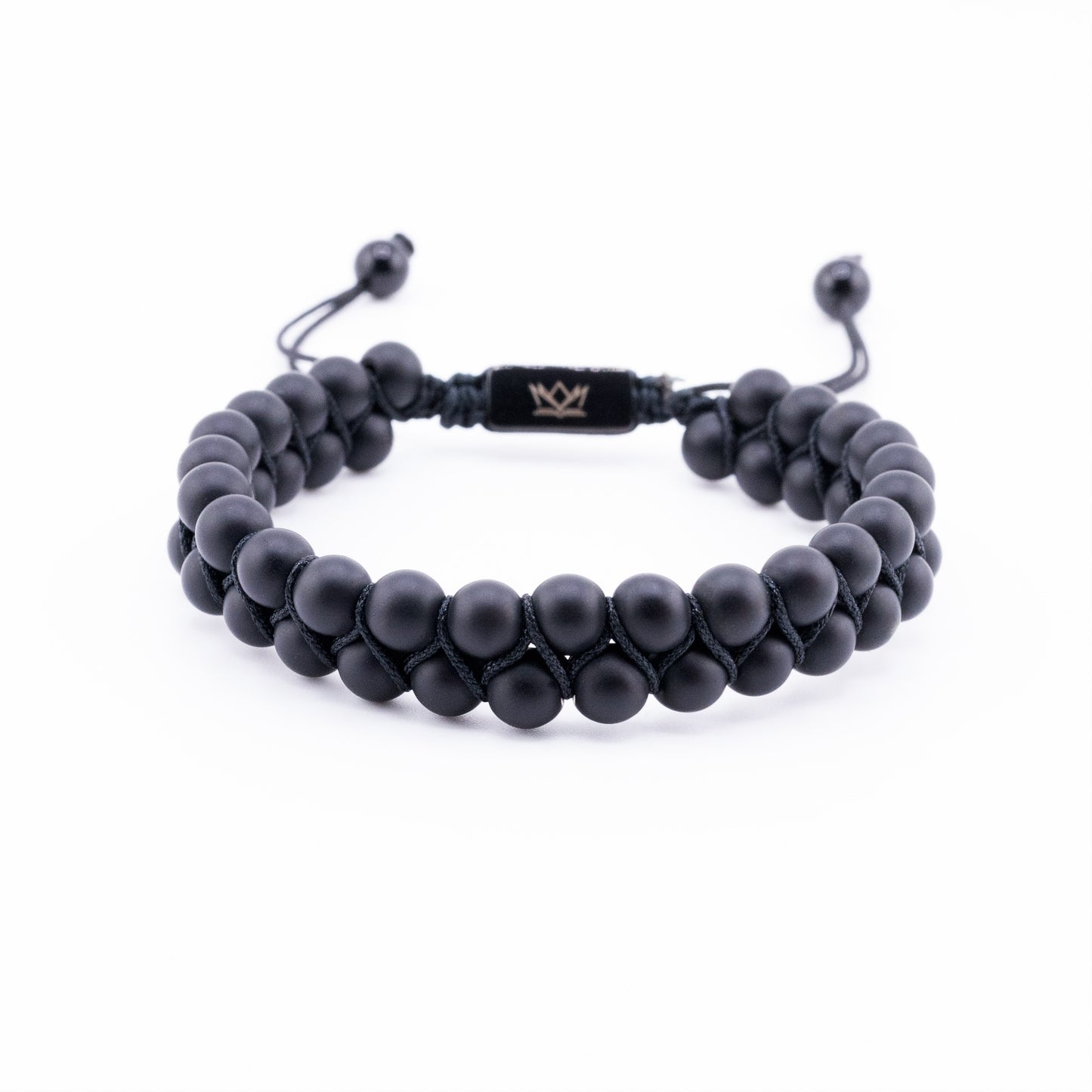 Pulsera Signature Doble Piedra Ónix Mate