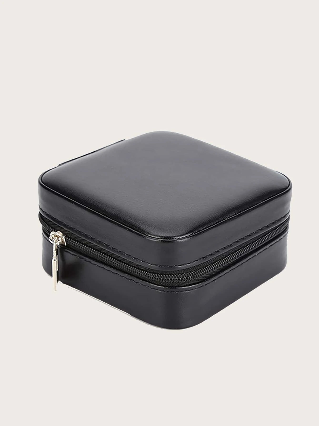Black travel jewelry box