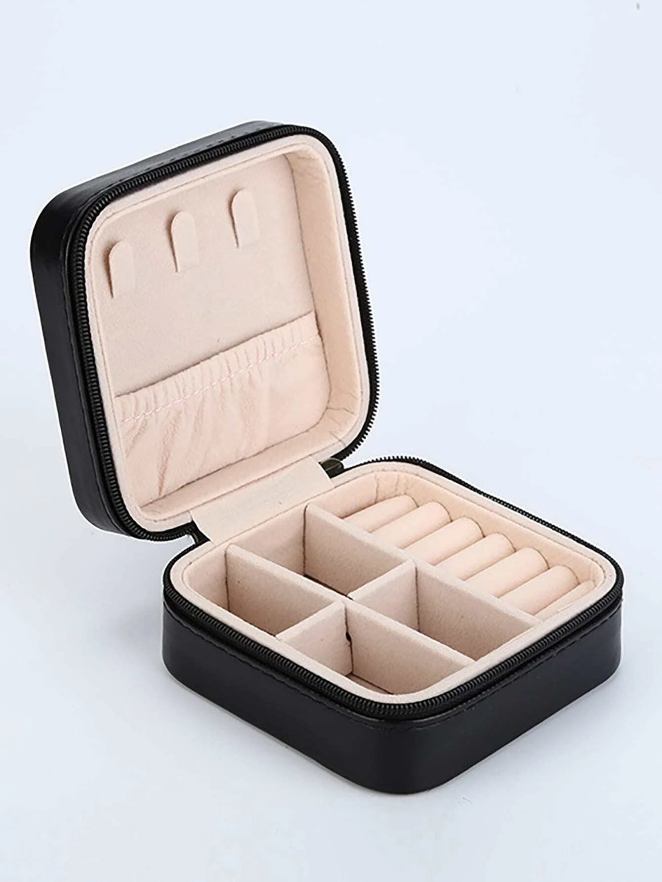 Black travel jewelry box
