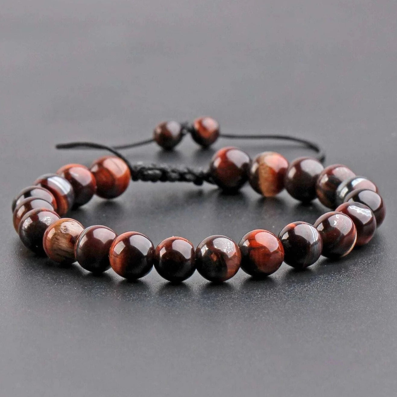 Red Tiger's Eye Signature Single Bracelet