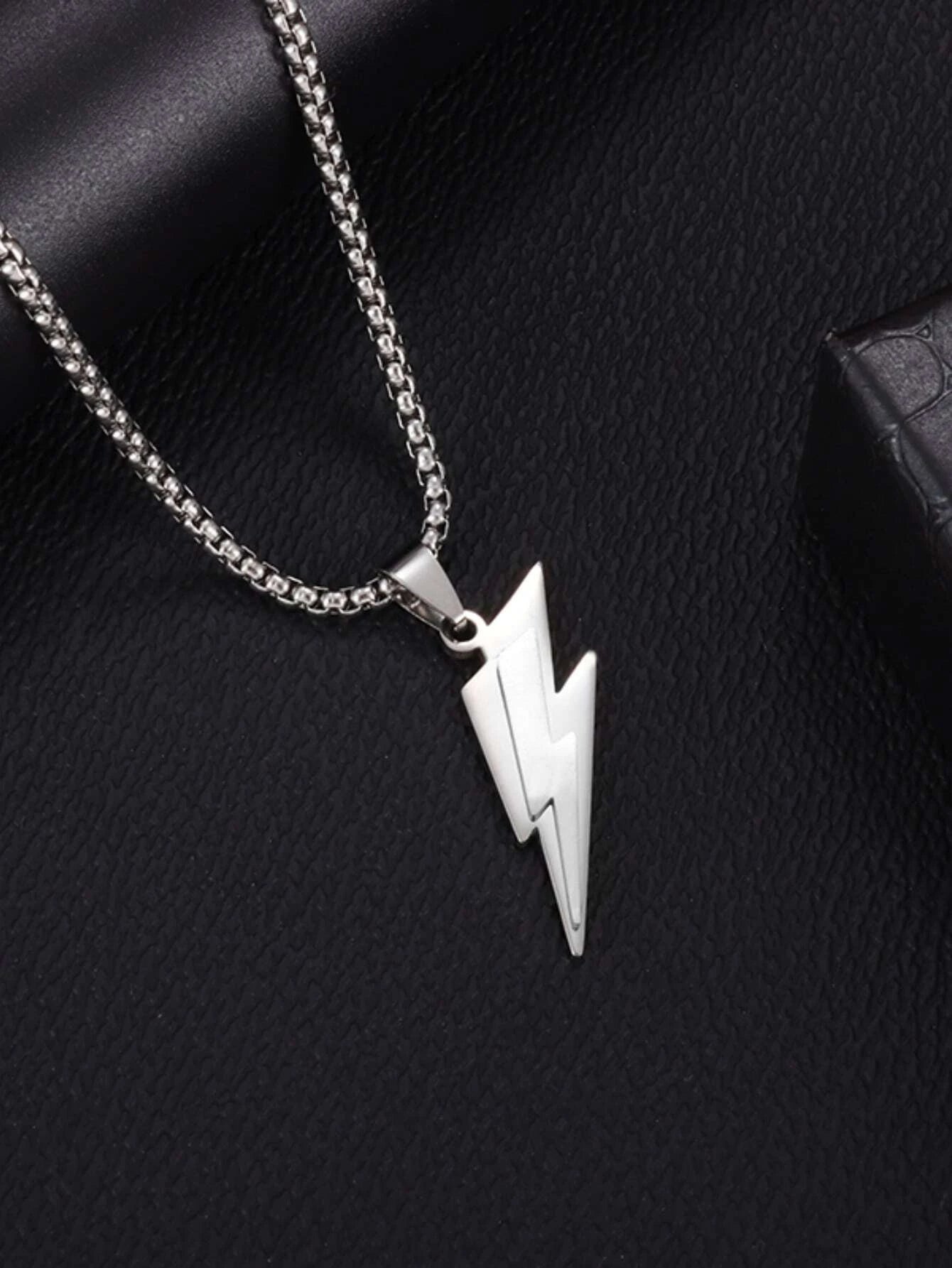 Collar Flash doble plateado