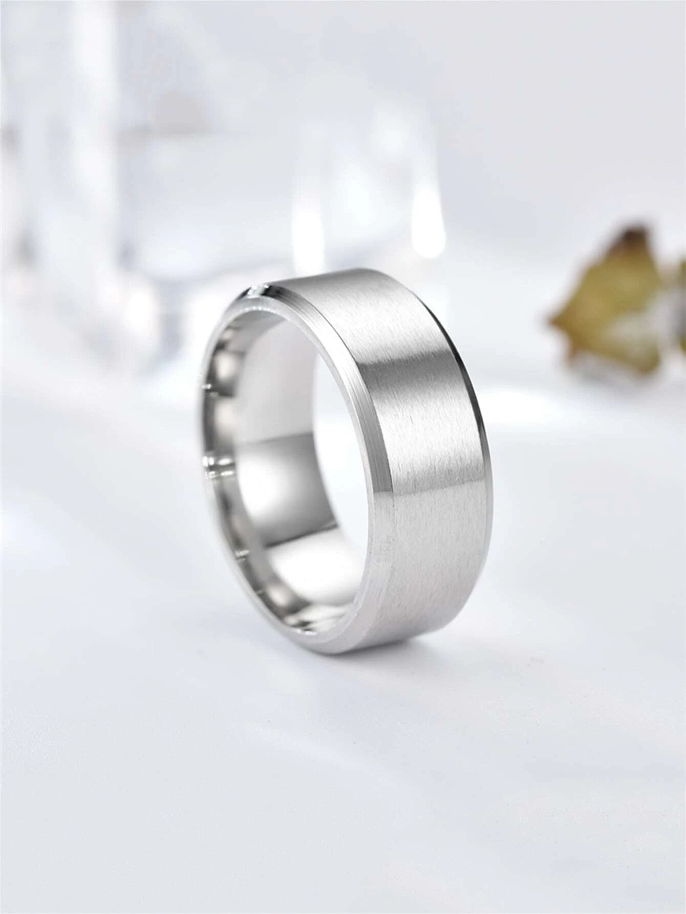 Silver minimalist ring