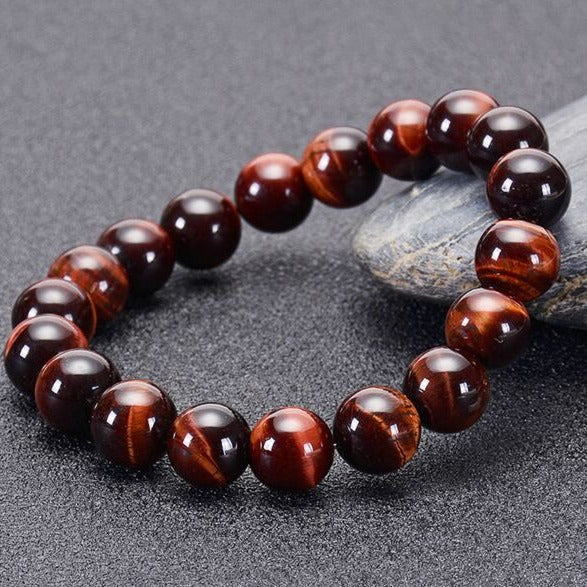 Signature Single Bracelet Red Tiger Eye 8mm
