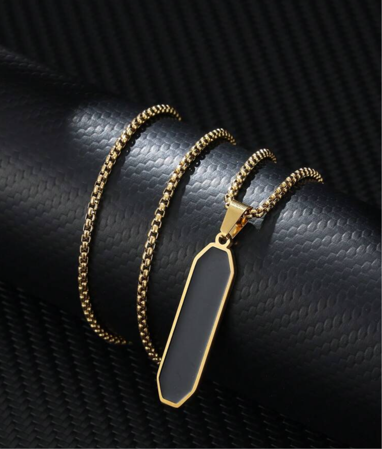Collar decorativo de barra de acero inoxidable Dorado