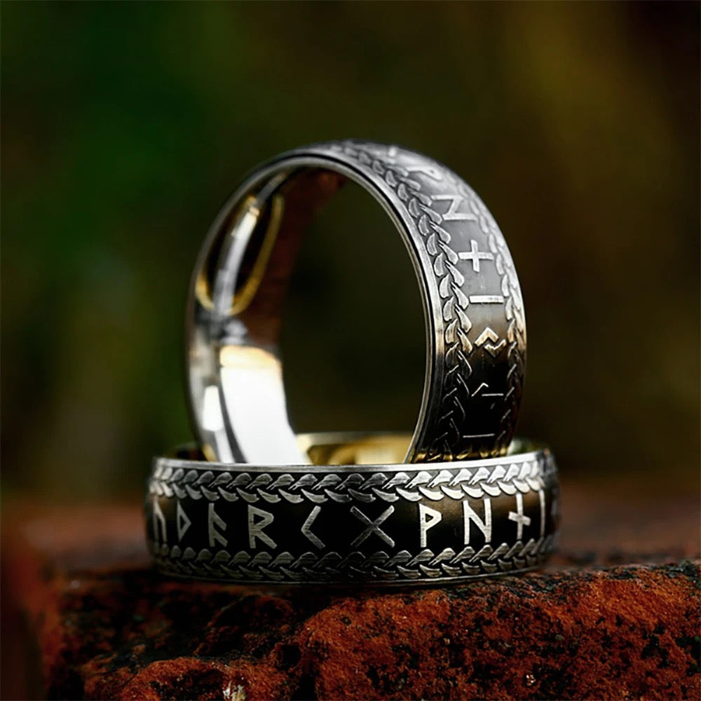 Anillo Vikingo Runas Nórdicas