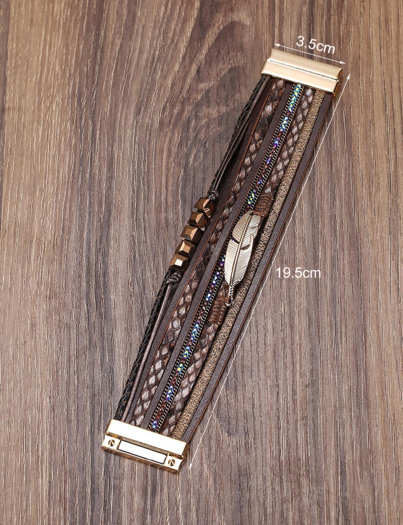 Mia - Brazalete a capas Roberta