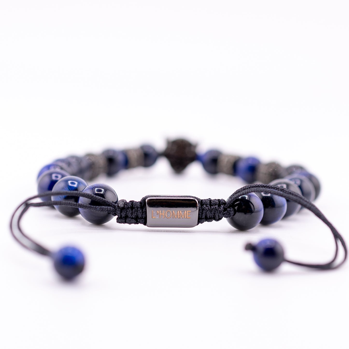 Pulsera Signature Black Panther Ojo de Tigre Azul