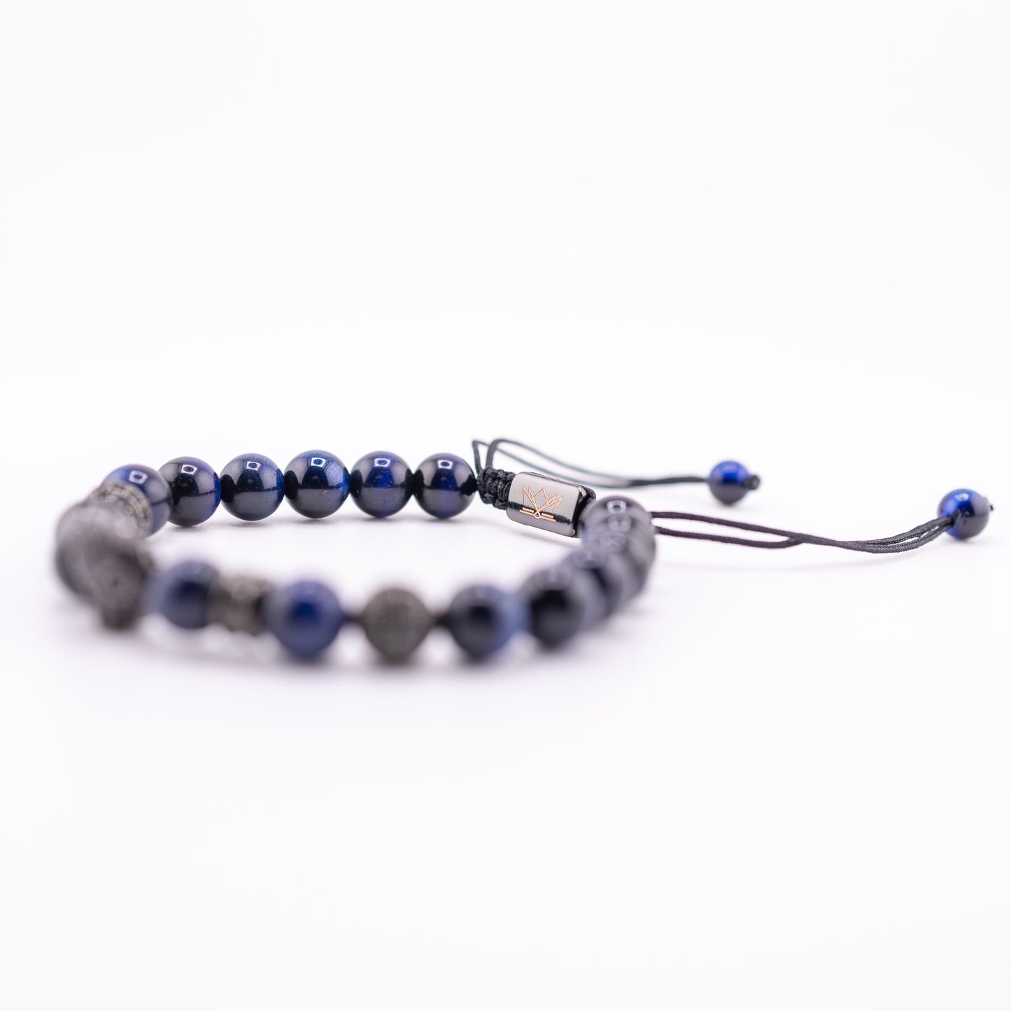 Pulsera Signature Black Panther Ojo de Tigre Azul