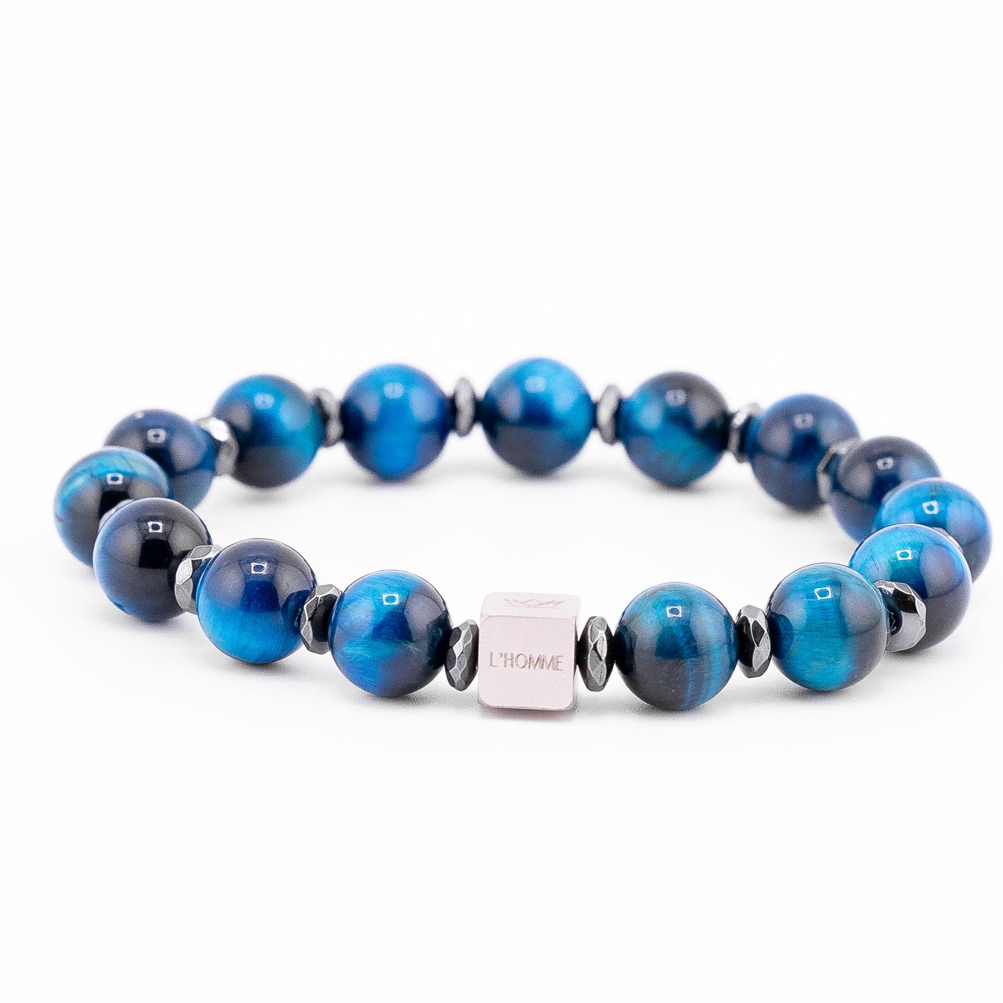 Pulsera Signature Dracarys Ojo de Tigre Azul Royal