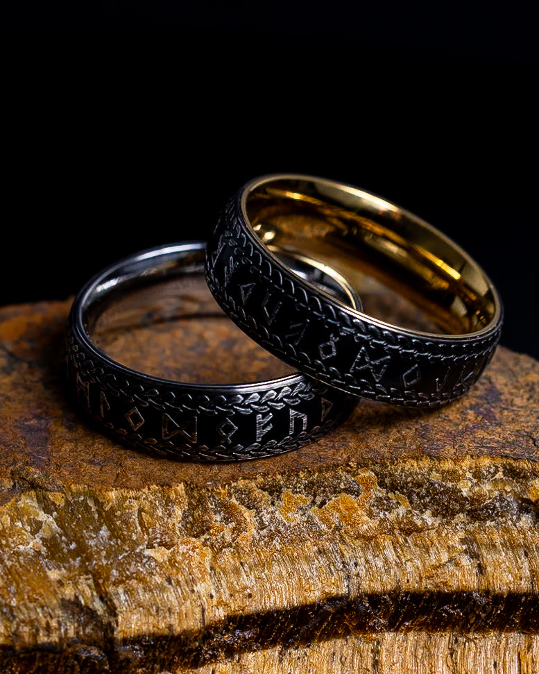 Anillo Vikingo Runas Nórdicas