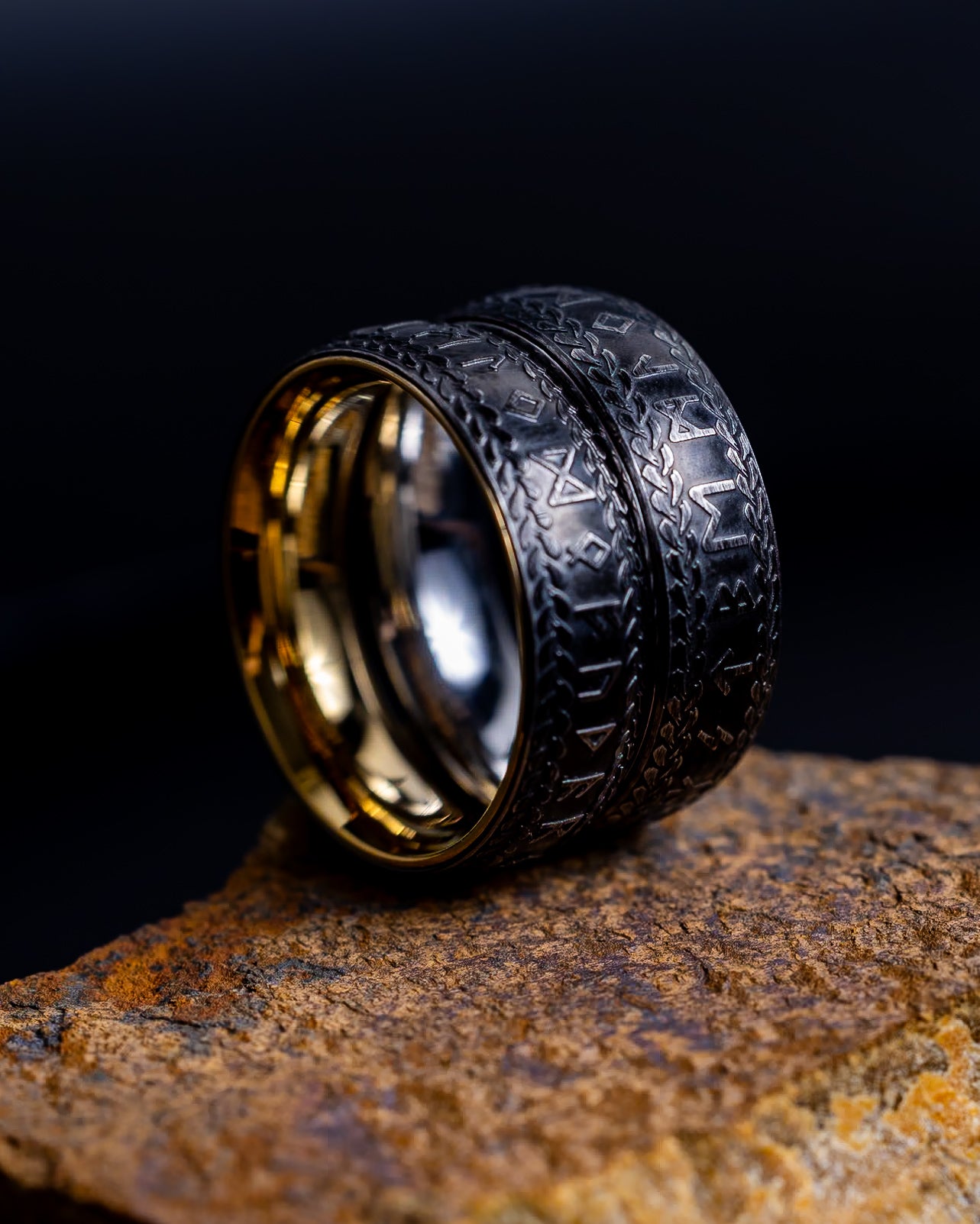 Anillo Vikingo Runas Nórdicas