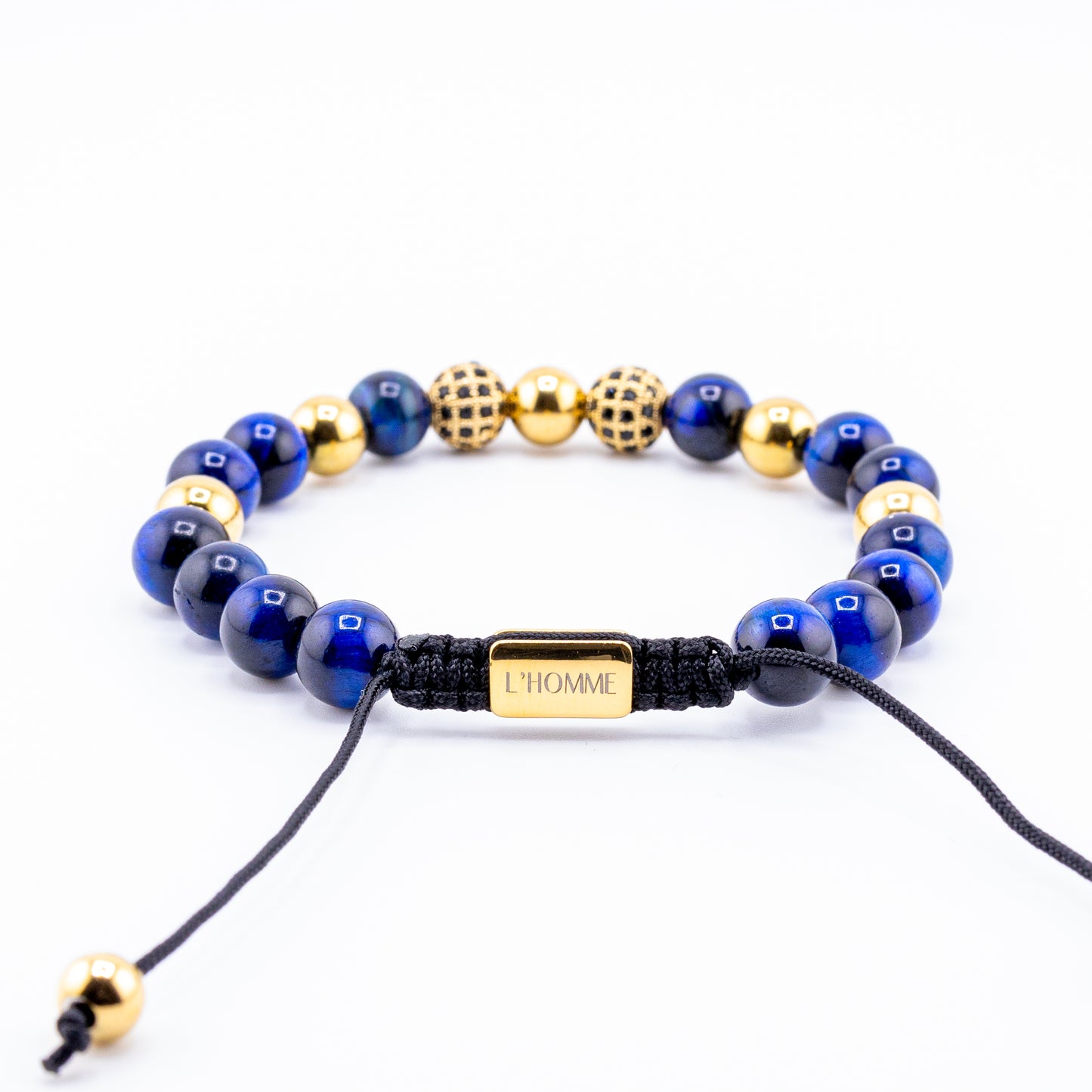 Pulsera Signature Radiance Ojo de Tigre Azul