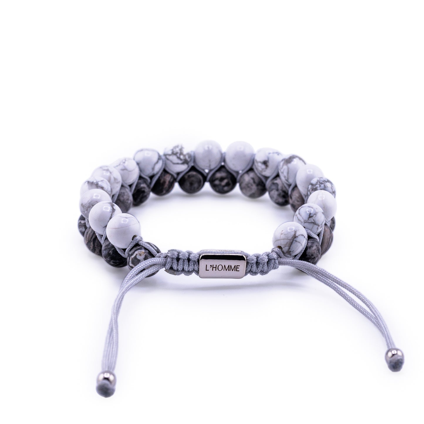Signature Double Howlite and Map Stone Bracelet