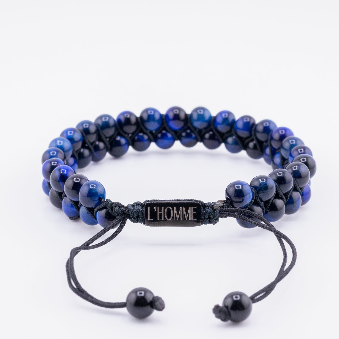 Signature Double Blue Tiger Eye Bracelet