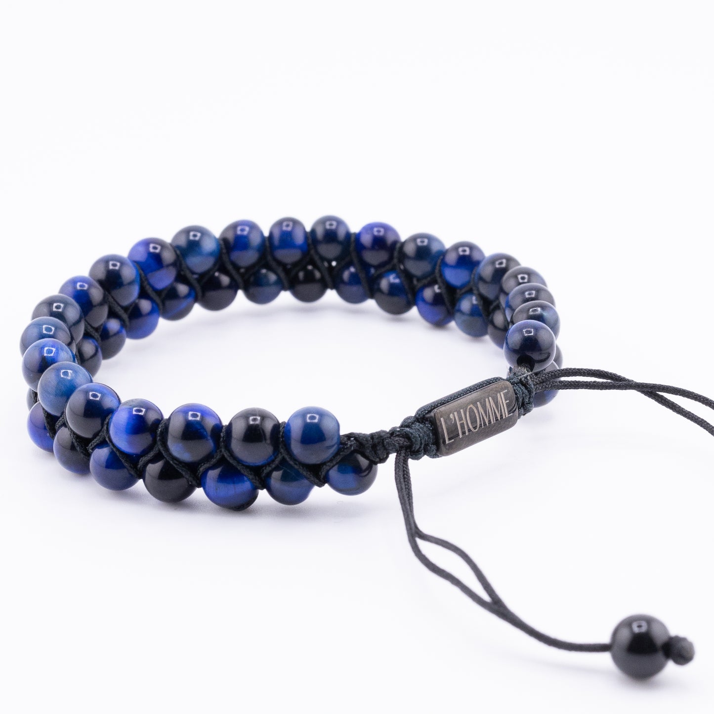 Signature Double Blue Tiger Eye Bracelet