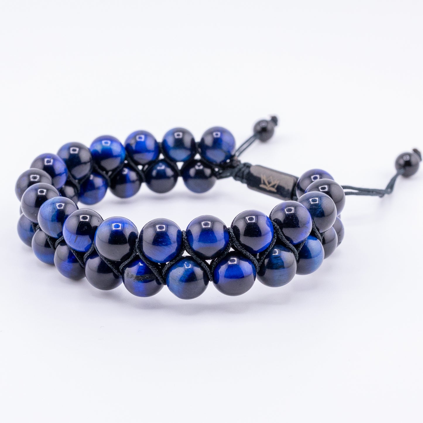 Signature Double Blue Tiger Eye Bracelet