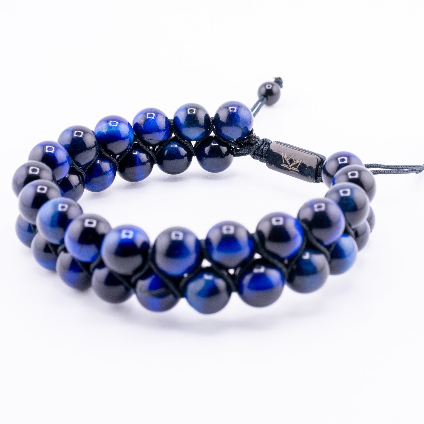 Signature Double Blue Tiger Eye Bracelet