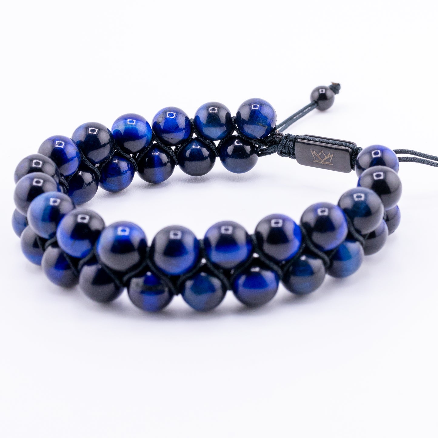 Signature Double Blue Tiger Eye Bracelet