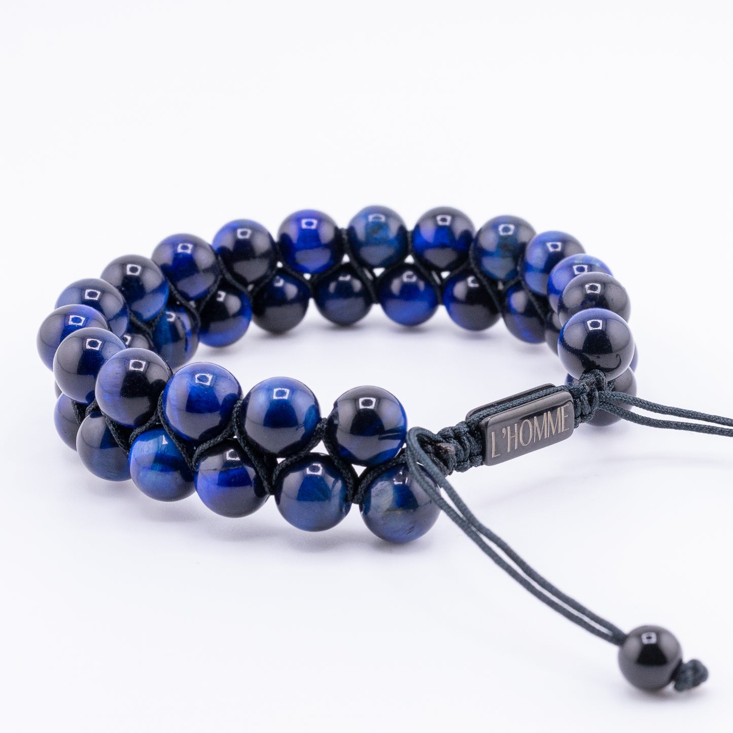Signature Double Blue Tiger Eye Bracelet