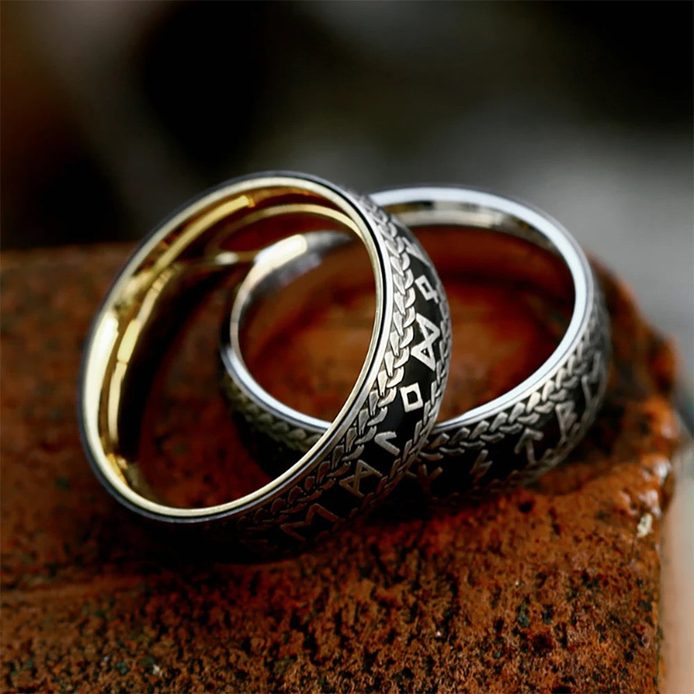 Anillo Vikingo Runas Nórdicas