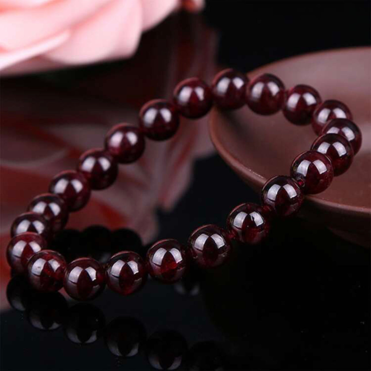 Garnet Signature Single Bracelet