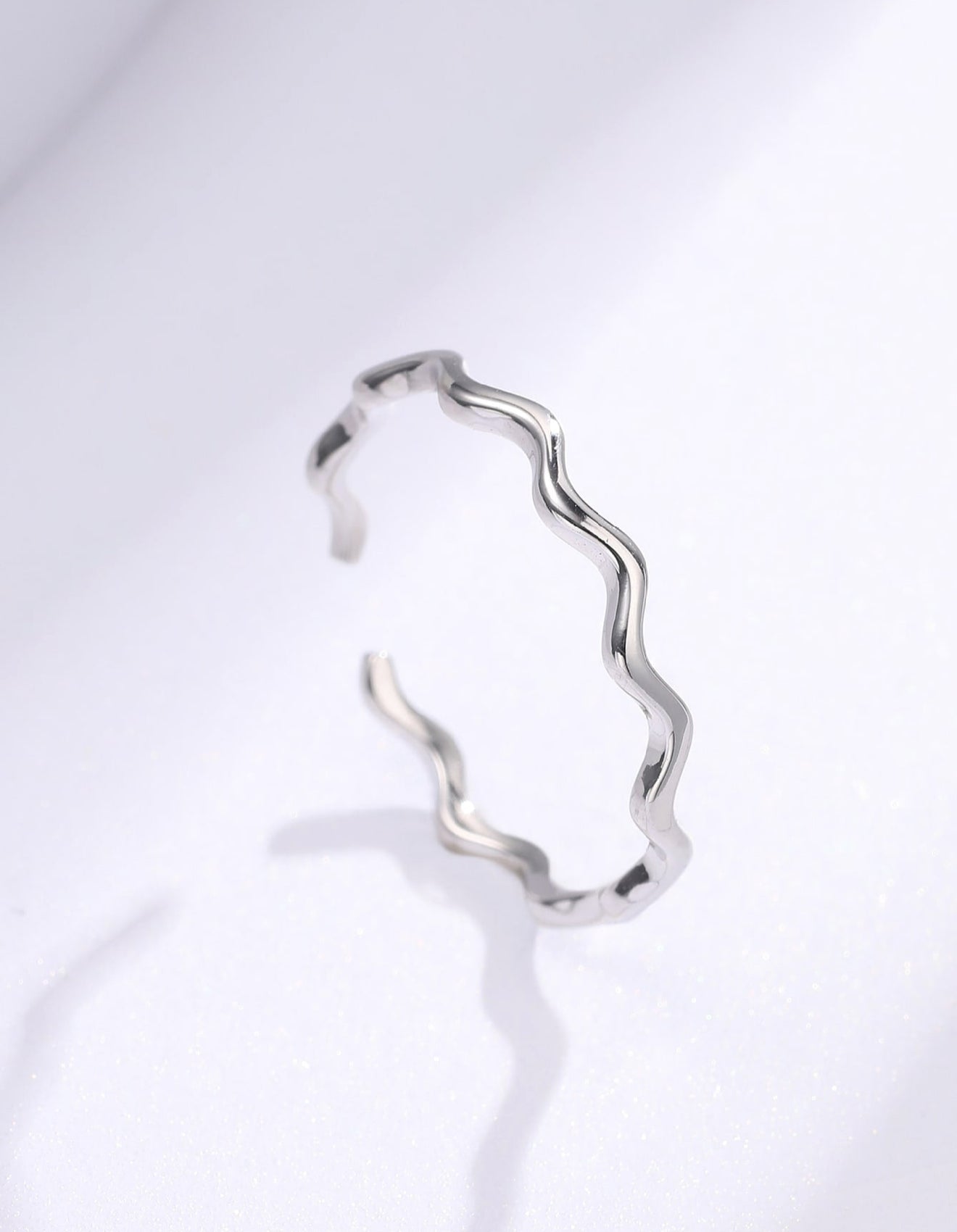 Sortija de dama en Plata diseño Zig zag