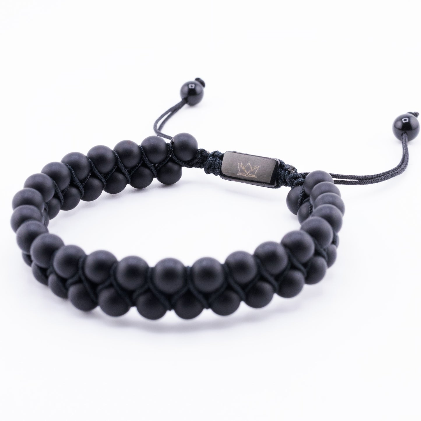 Pulsera Signature Doble Piedra Ónix Mate
