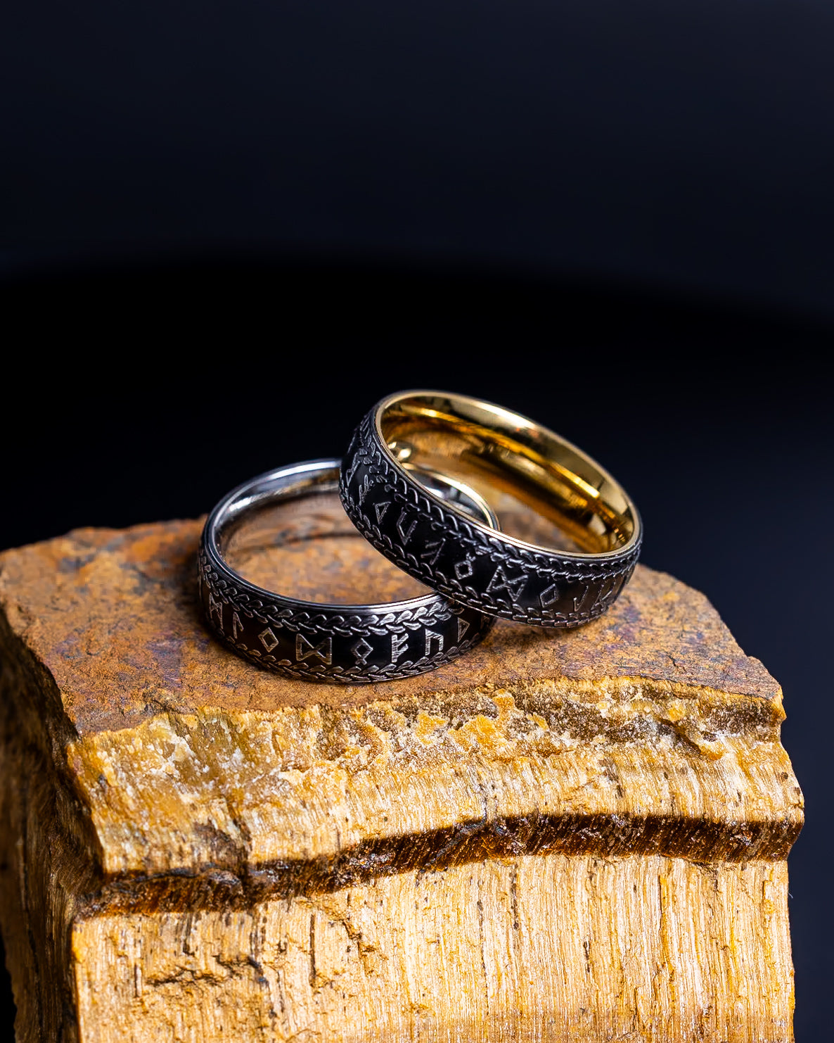 Anillo Vikingo Runas Nórdicas