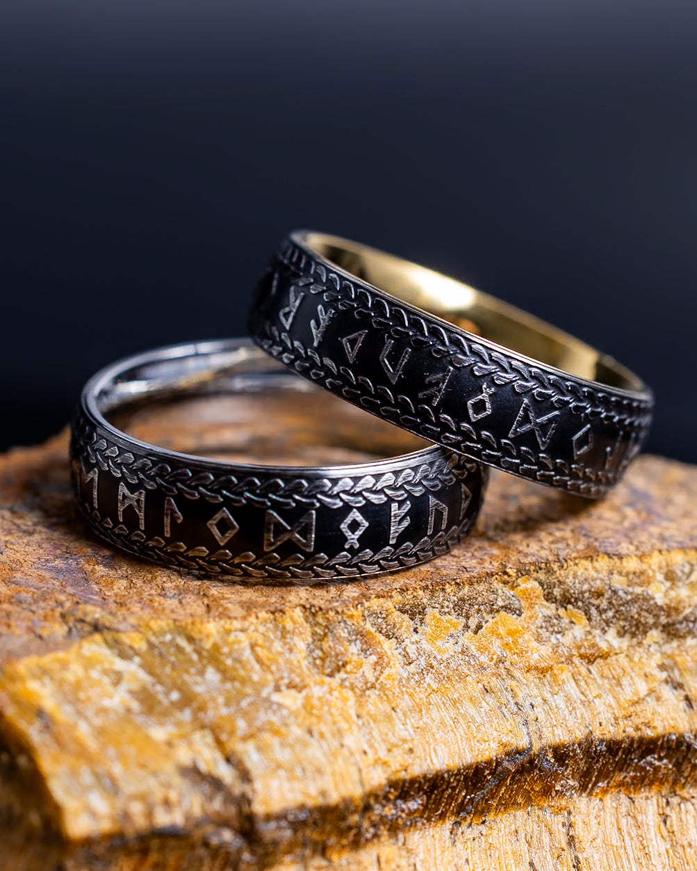 Anillo Vikingo Runas Nórdicas