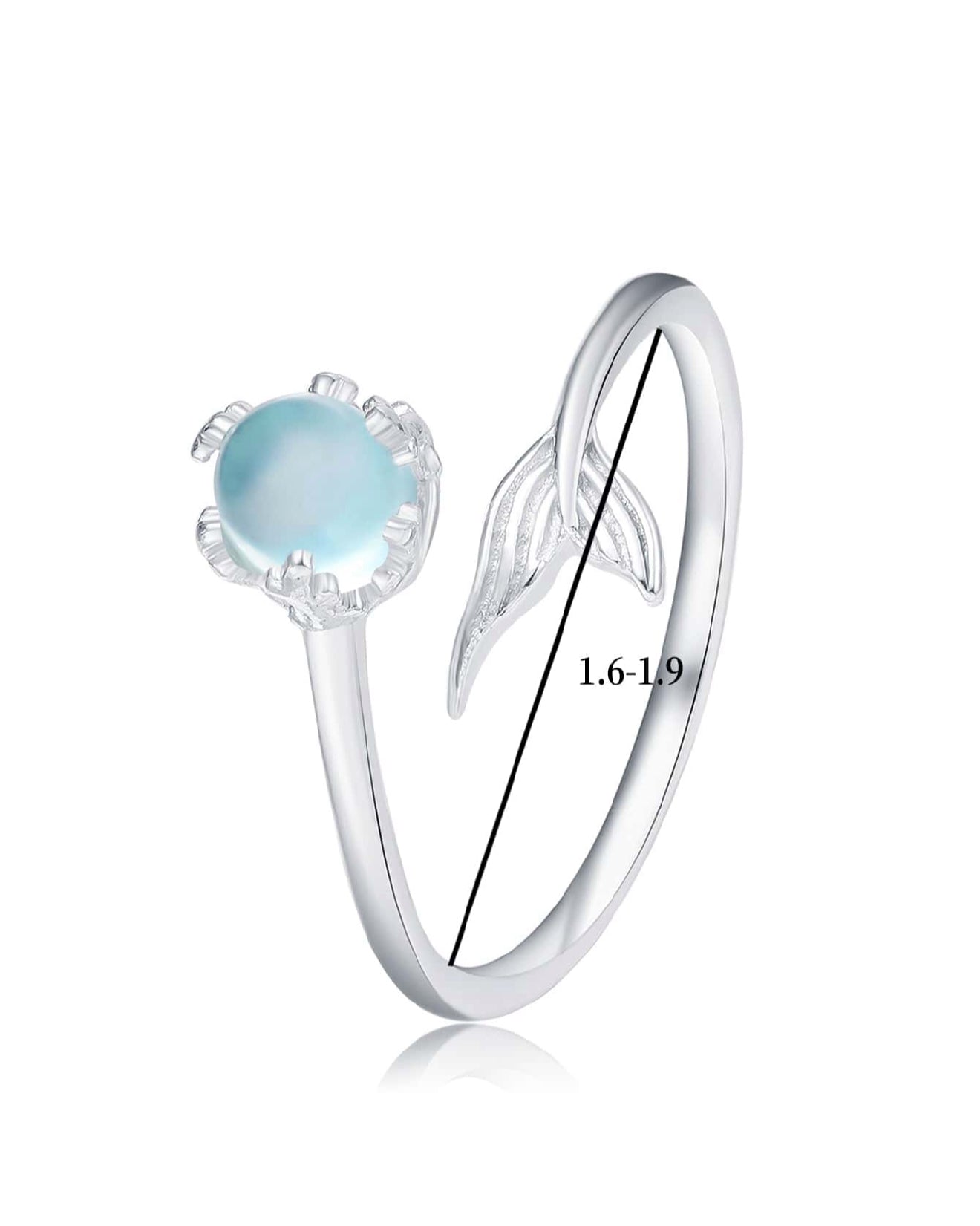 Sortija de dama de Plata 925 Cola de Sirena