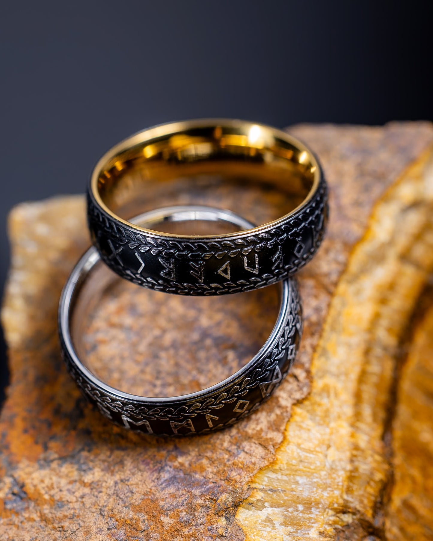 Anillo Vikingo Runas Nórdicas