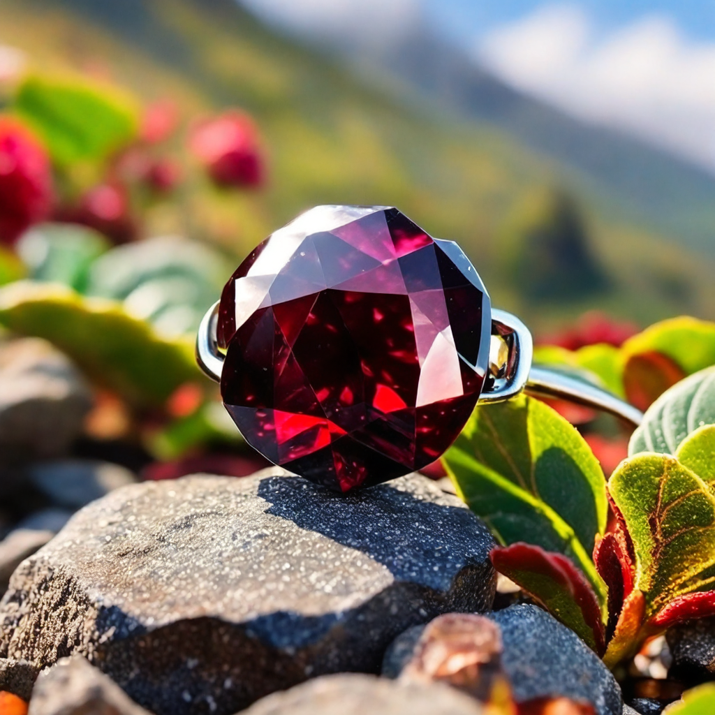 Garnet Signature Single Bracelet