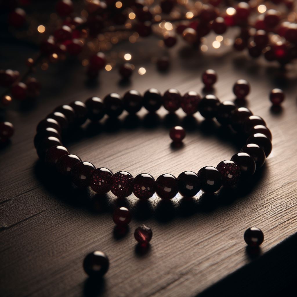 Garnet Signature Single Bracelet