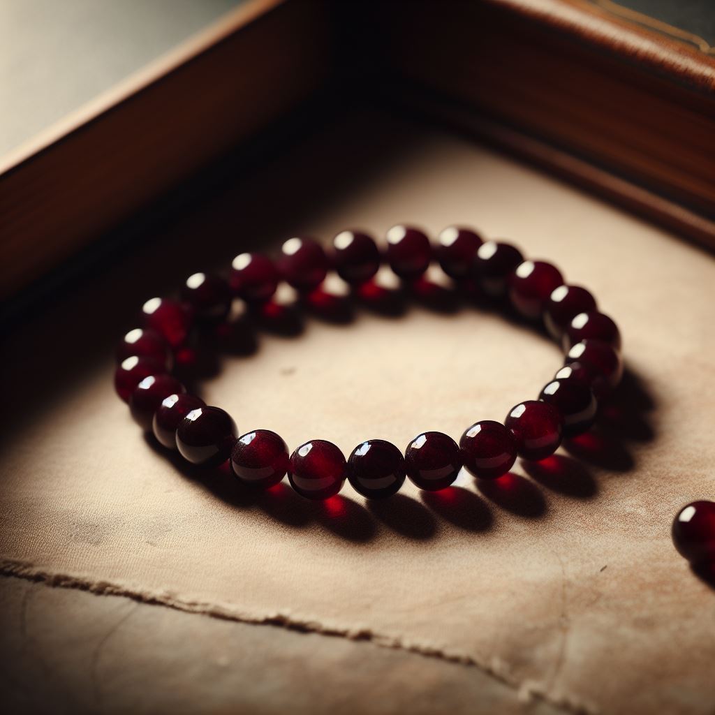 Garnet Signature Single Bracelet