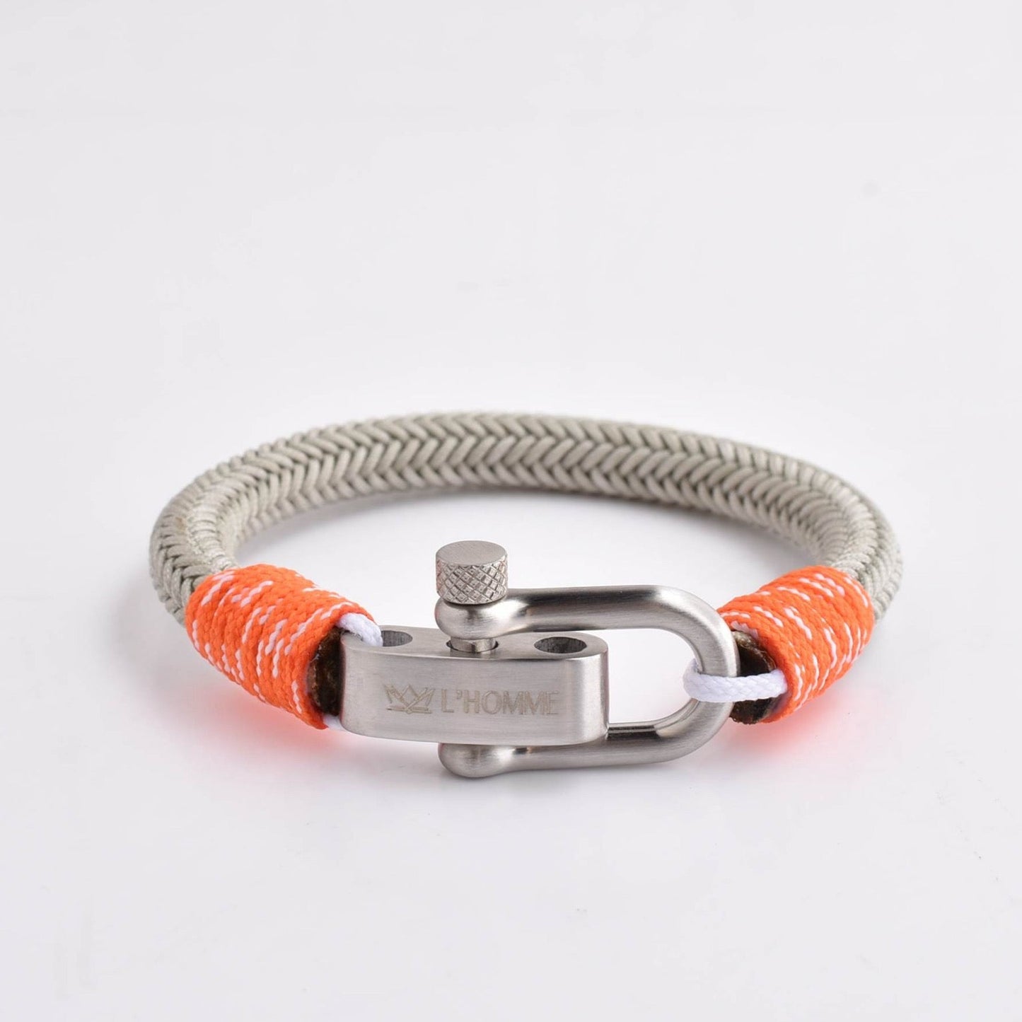 Pulsera Signature Navy Gris con Naranja