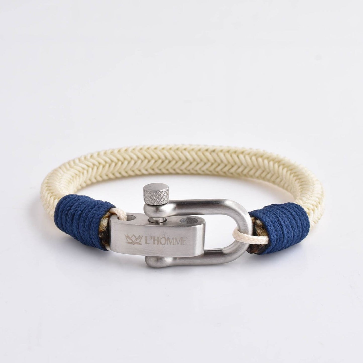 Pulsera Signature Navy Blanca