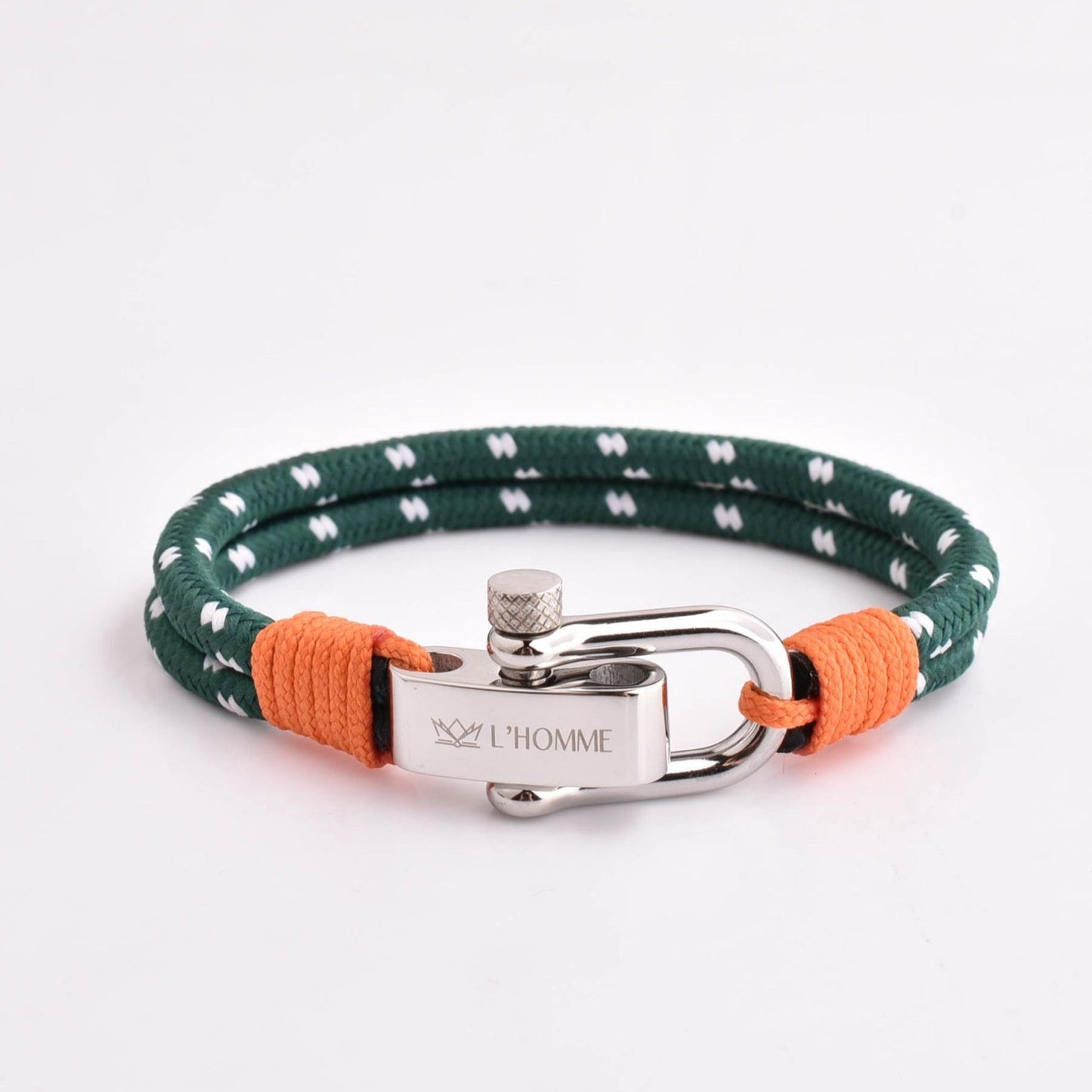 Pulsera Signature Navy Doble Hilo Verde