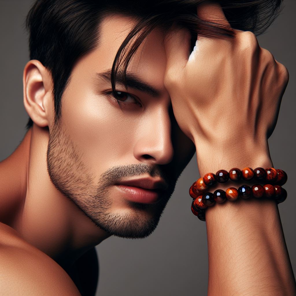 Red Tiger's Eye Signature Single Bracelet