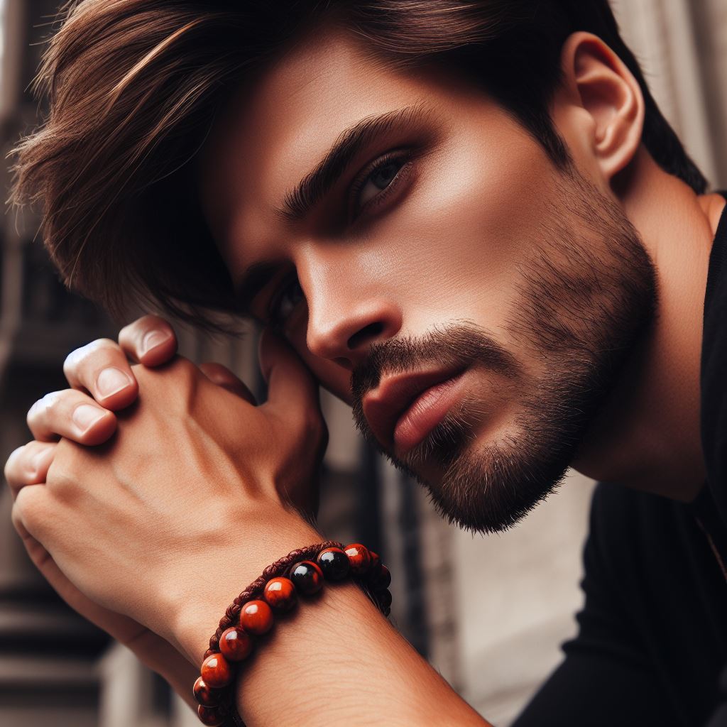 Red Tiger's Eye Signature Single Bracelet