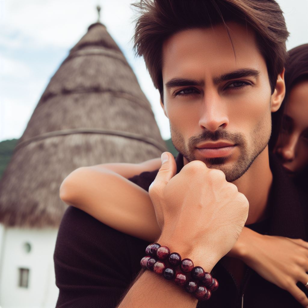 Red Tiger's Eye Signature Single Bracelet