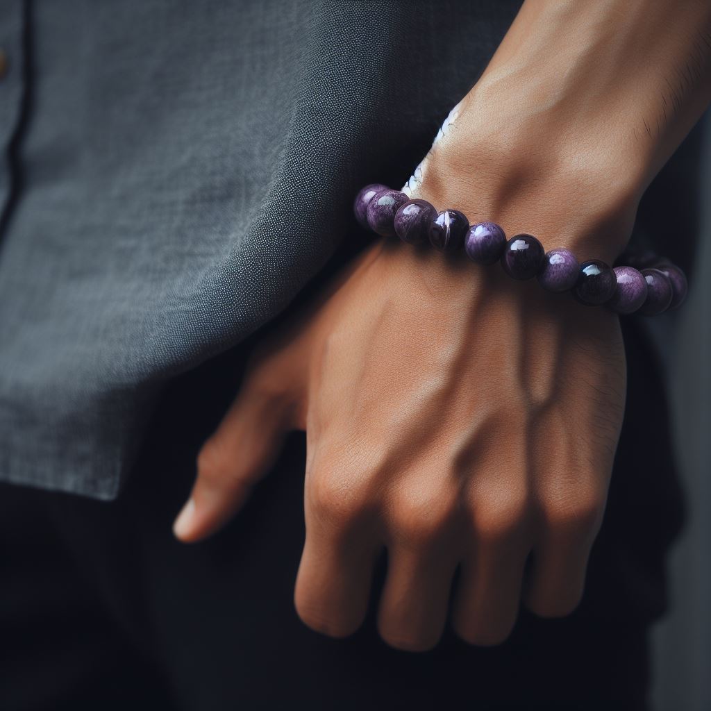 Signature Single Purple Tiger's Eye Bracelet