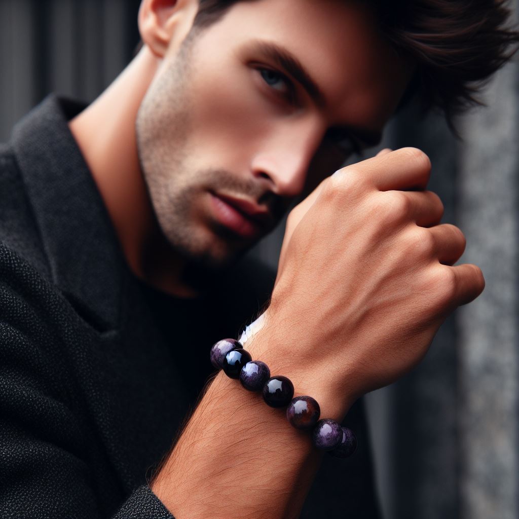 Signature Single Purple Tiger's Eye Bracelet