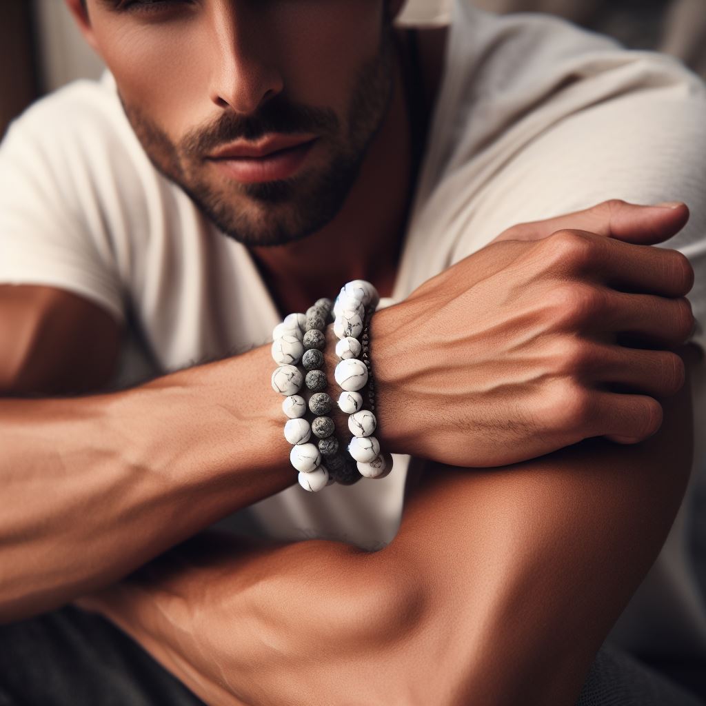 Signature Single Howlite Bracelet