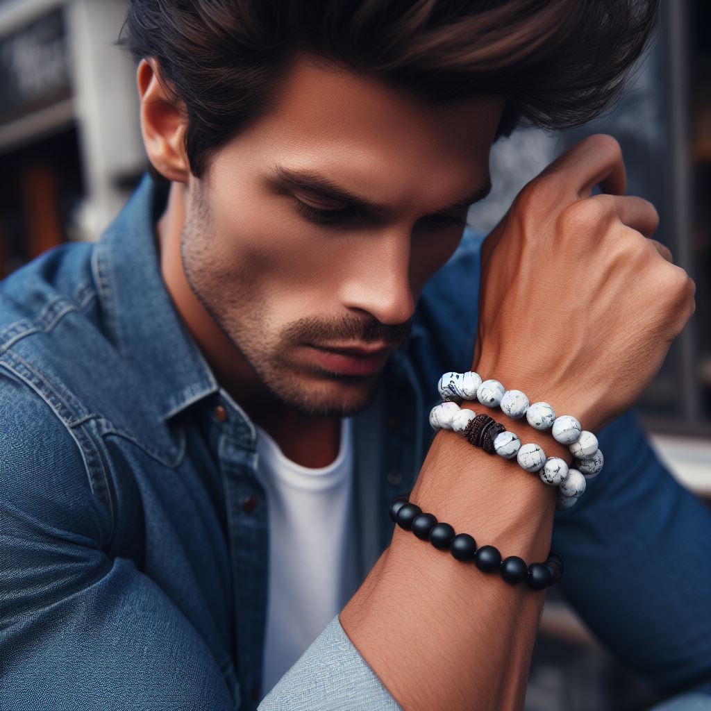 Signature Single Howlite Bracelet