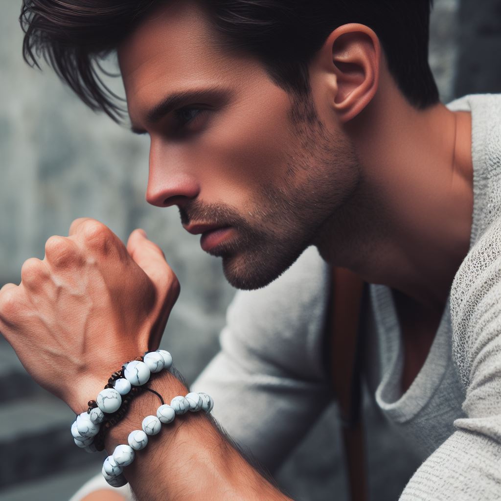 Signature Single Howlite Bracelet
