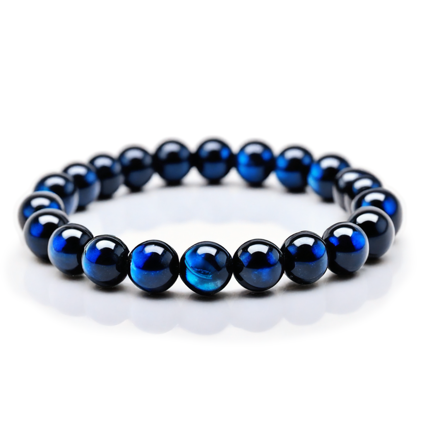 Signature Single Bracelet Blue Tiger's Eye 8mm
