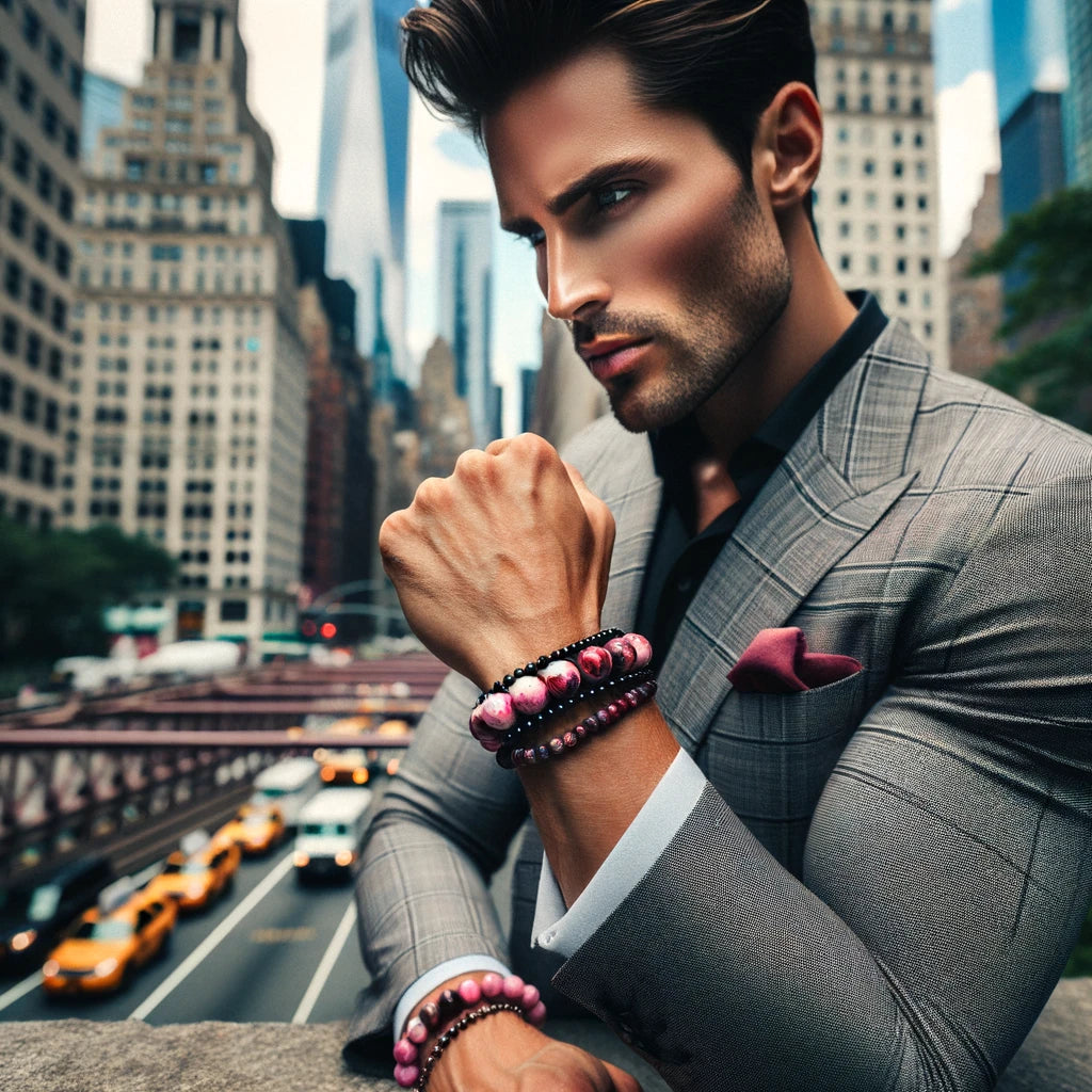 Pulsera Signature Single Ojo de Tigre Rosado