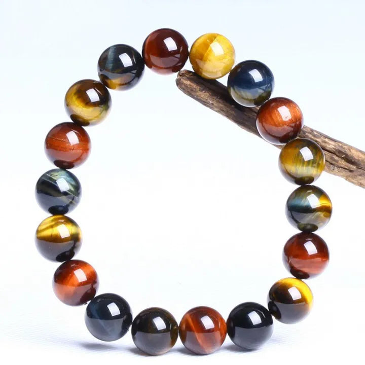 Signature Single Multicolor Tiger's Eye Bracelet