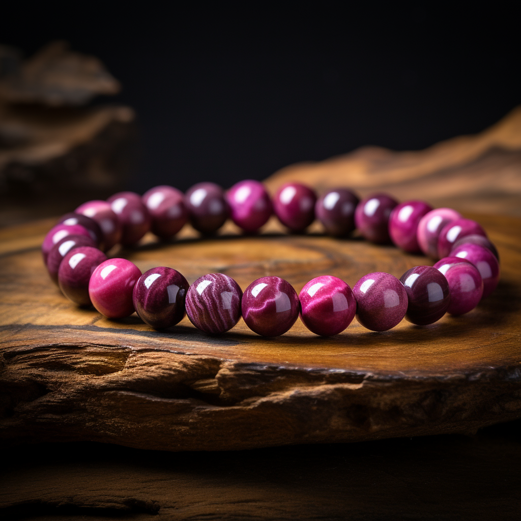 Pulsera Signature Single Ojo de Tigre Rosado
