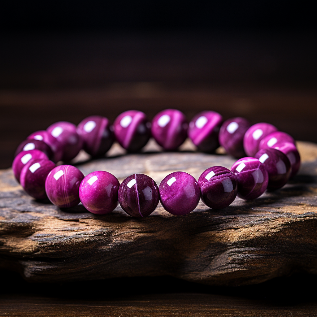 Pulsera Signature Single Ojo de Tigre Rosado